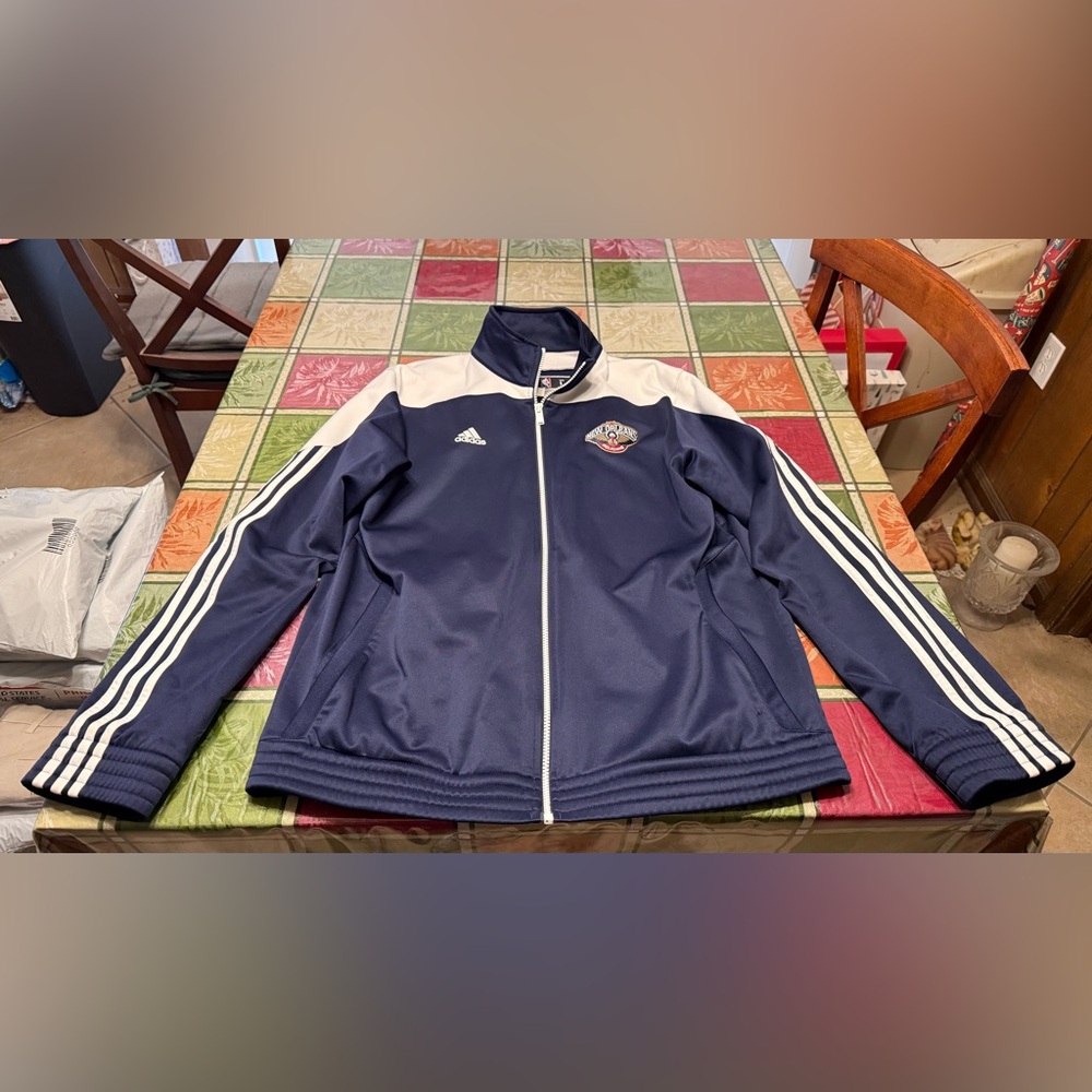 Rare NBA Men’s Adidas Staff Coaches New Orleans Pelicans Track Jacket Large